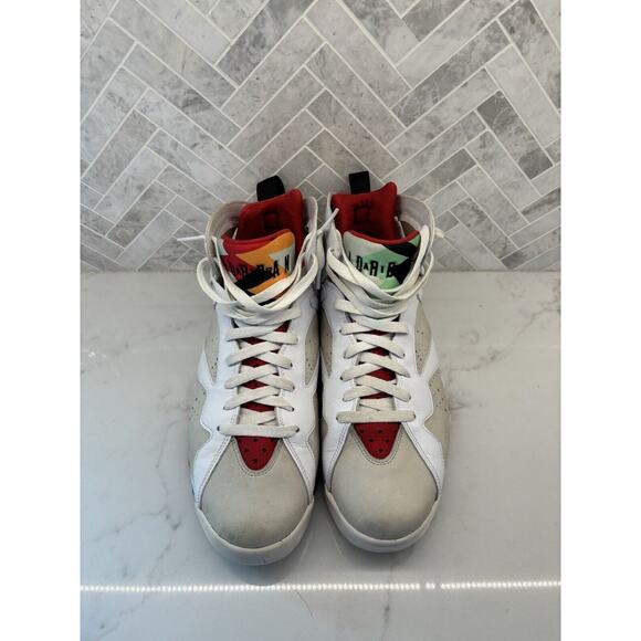 Nike Air Jordan 7 Hare 2015 Mens Size 11 304775-125 OG VII Retro White Red - Picture 2 of 7